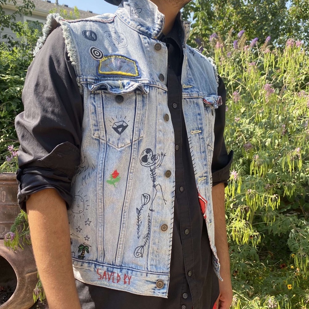 custom designed Levi Strauss & Co jean vest